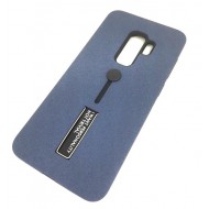 Capa Silicone Dura Kickstand Com Alça De Dedo Samsung Galaxy S9 Azul